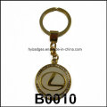 Anel chave da forma da moeda, corrente chave (GZHY-KA-006)